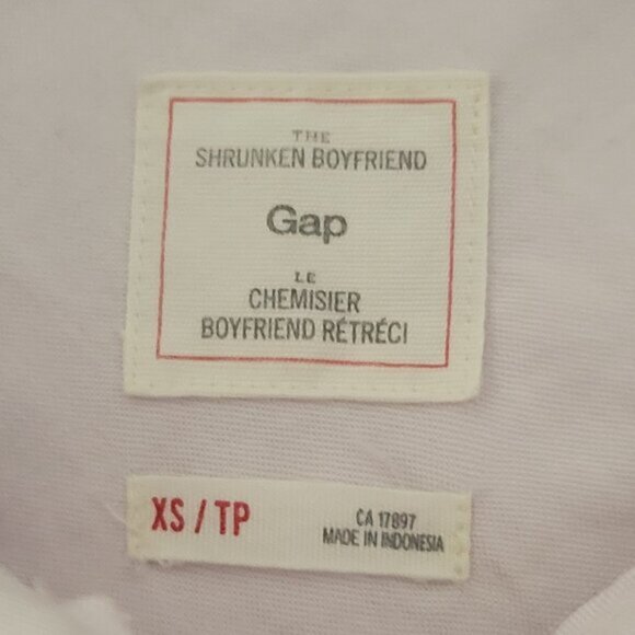 GAP Women's Oxford Pink Long Sleeve Shirt Button Down Size XS - Picture 3 of 13